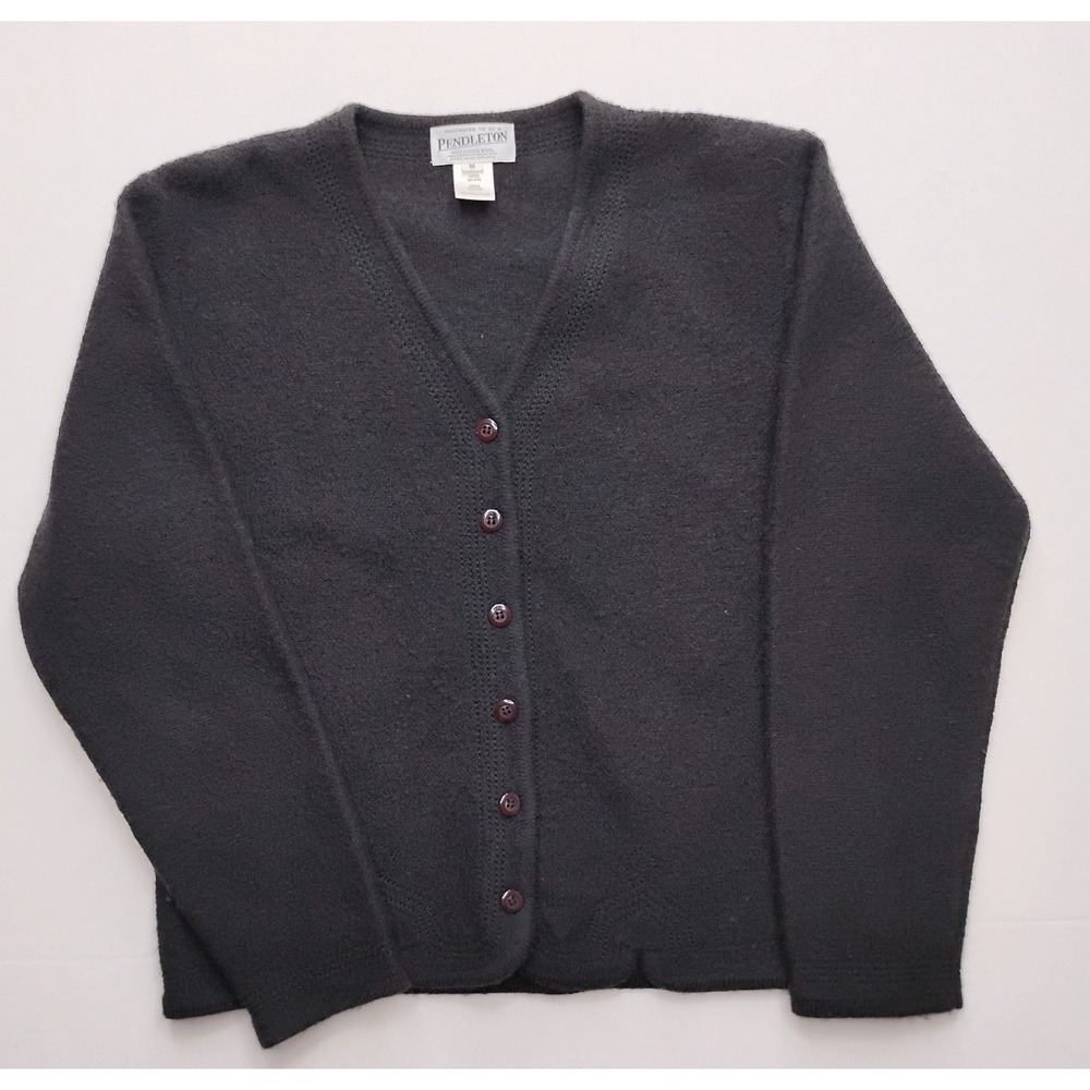 Pendleton Womens 100% Wool Button Down Cardigan‎ Jacket Medium button front